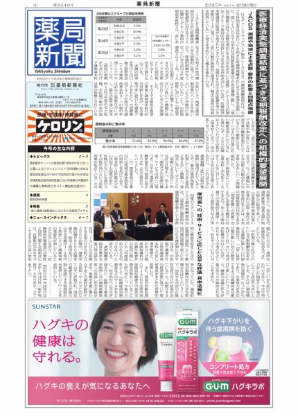 薬局新聞 2025年12月24日発売号 表紙