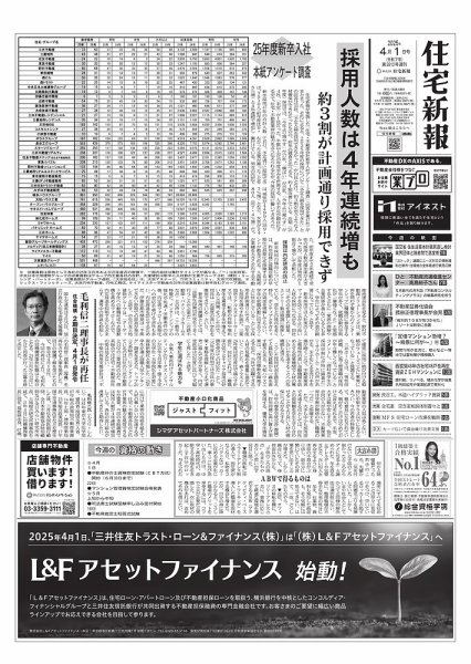 住宅新報 4/1号 (発売日2025年04月01日) 表紙