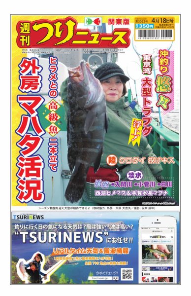 週刊つりニュース　関東版 2025年04月14日発売号 表紙