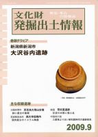 文化財発掘出土情報 9月号 表紙