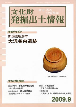 文化財発掘出土情報 9月号 (発売日2009年09月01日) 表紙