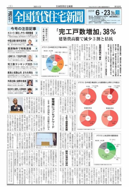 週刊 全国賃貸住宅新聞 1658 (発売日2025年06月23日) 表紙