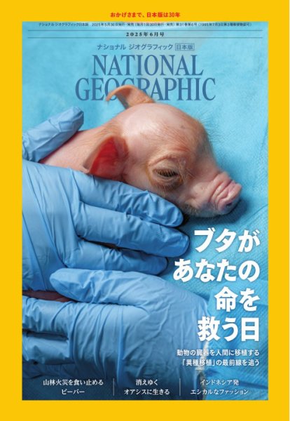 ナショナル ジオグラフィック日本版 2025年6月号 (発売日2025年05月30日) 表紙