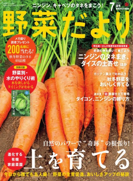 野菜だより 2025年7月号 (発売日2025年06月03日) 表紙
