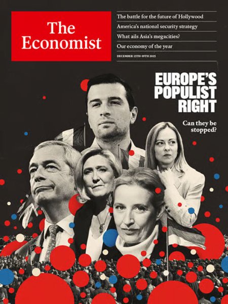 英国The Economist（エコノミスト） 2025年12月13日発売号 表紙