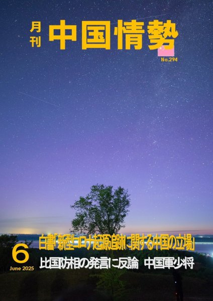 月刊中国情勢 No.294 (発売日2025年06月10日) 表紙