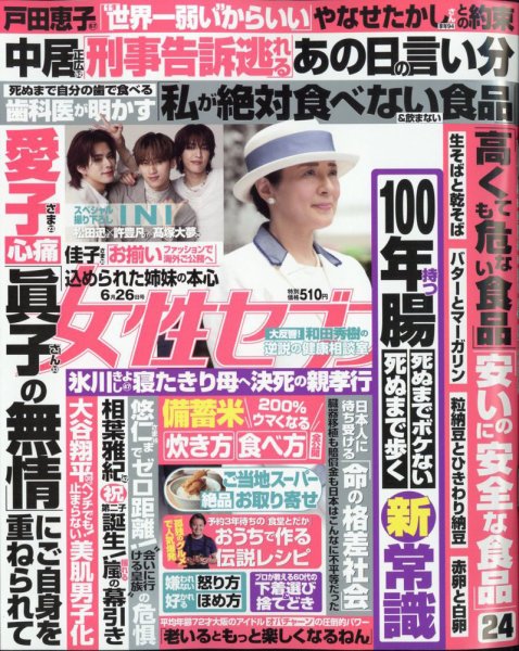 週刊女性セブン 2025年6/26号 (発売日2025年06月12日) 表紙