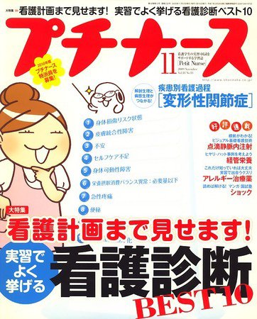 プチナース 2009年11月号 (発売日2009年10月10日) 表紙