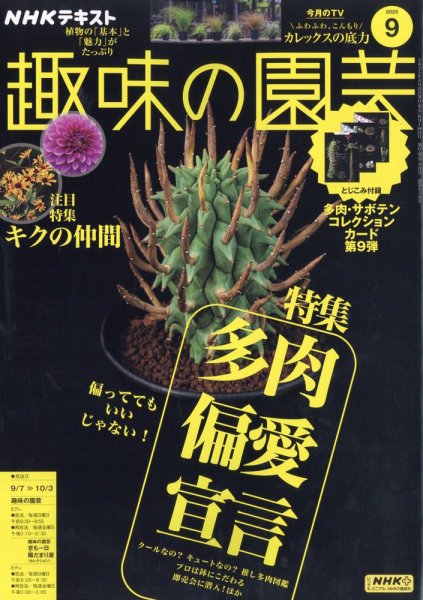 NHK 趣味の園芸 2025年9月号 (発売日2025年08月21日) 表紙