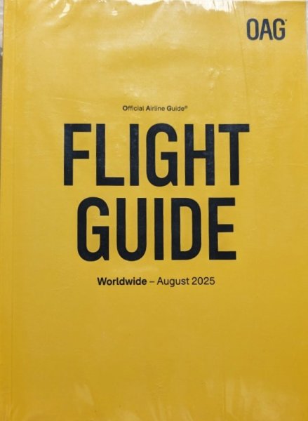 全世界　航空時刻表 （英語版） 2025年8月号 (発売日2025年08月01日) 表紙