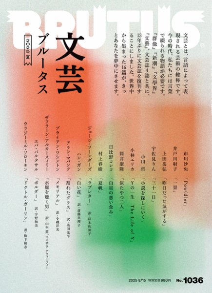 BRUTUS(ブルータス) 2025年8/15号 (発売日2025年08月01日) 表紙