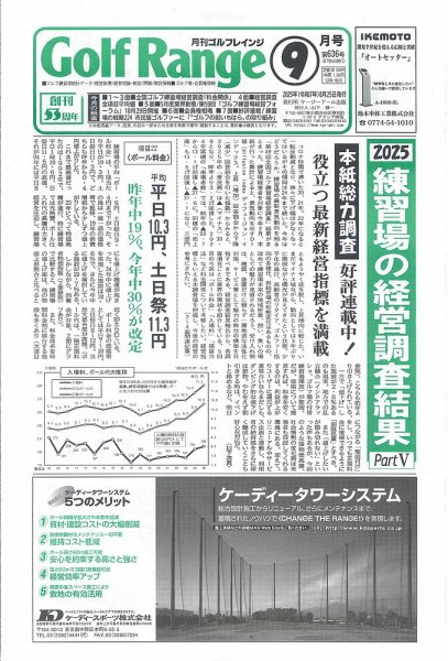 月刊ゴルフレインジ（Golf Range） 第636号 (発売日2025年08月25日) 表紙