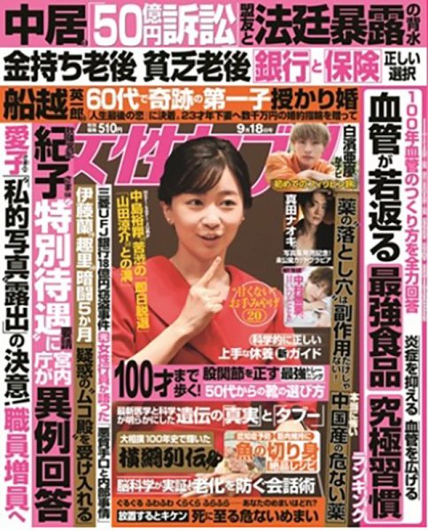 週刊女性セブン 2025年9月18日号 (発売日2025年09月04日) | 雑誌/定期