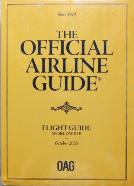 全世界　航空時刻表 （英語版） 2025年10月号 (発売日2025年10月01日) 表紙