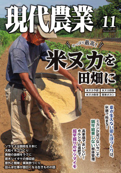 現代農業 2025年11月号 (発売日2025年10月03日) | 雑誌/電子書籍/定期