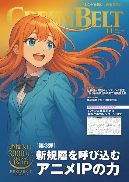 月刊GreenBelt（グリーンベルト） 2025年11月号 (発売日2025年10月20日) 表紙