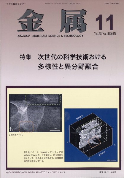 金属 2025年11月号 (発売日2025年10月29日) 表紙
