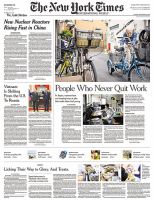 The New York Times International Weekly（ニューヨーク・タイムズ・インターナショナル・ウイークリー） 2025年11月9日号 表紙