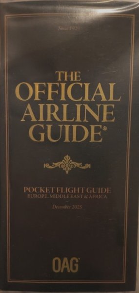 ヨーロッパ/アフリカ/中東 航空時刻表（英語版） 2025年12月号 (発売日2025年12月01日) 表紙