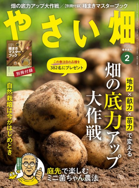 やさい畑 2026年春準備号 (発売日2026年01月05日) 表紙