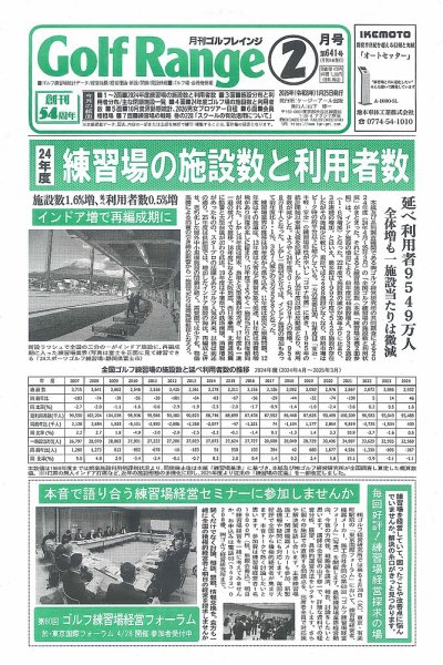 月刊ゴルフレインジ（Golf Range） 第641号 (発売日2026年01月25日) 表紙