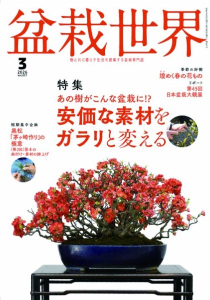 盆栽世界 2026年3月号 (発売日2026年02月04日) 表紙