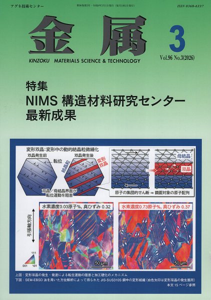 金属 2026年3月号 (発売日2026年02月28日) 表紙