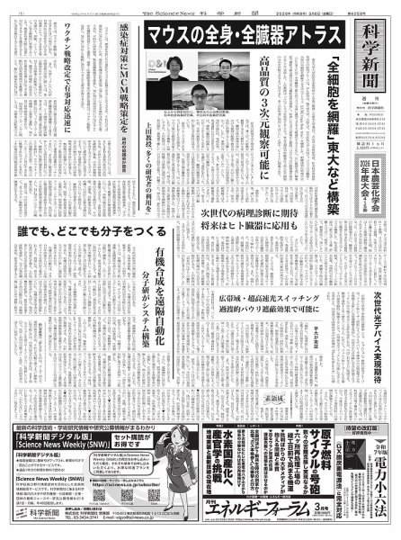 科学新聞 2026年03月06日発売号 表紙