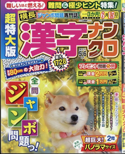 超特大版漢字ナンクロの最新号【2026年5月号 (発売日2026年03月19日