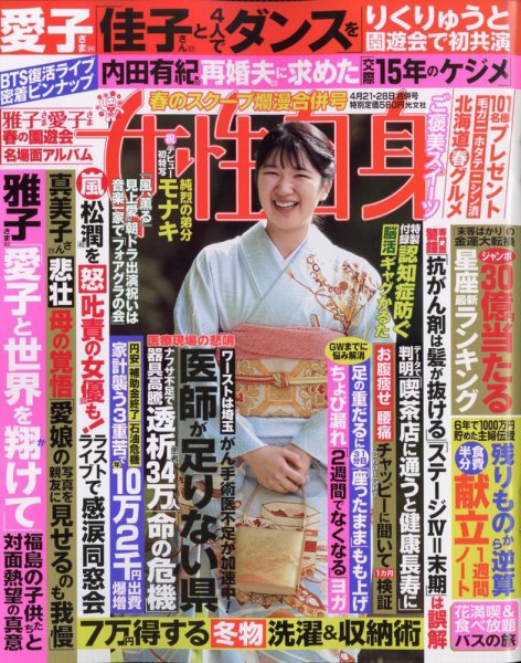 週刊女性自身 2026年4/21・4/28号 (発売日2026年04月07日) 表紙