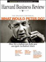 Harvard Business Review(米国版) Nov. 2009 表紙