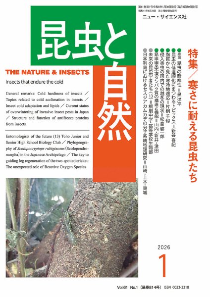 昆虫と自然 2026年1月号 (発売日2025年12月22日) 表紙