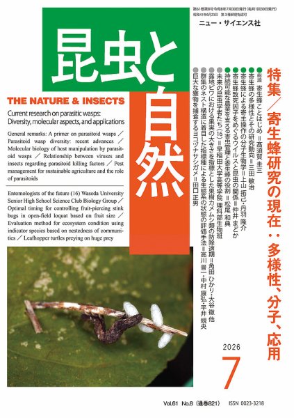 昆虫と自然 2026年7月号 (発売日2026年06月22日) 表紙