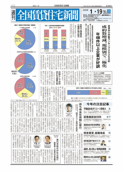 週刊 全国賃貸住宅新聞 1685 (発売日2026年01月19日) 表紙