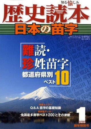 歴史読本 1月号 (発売日2009年11月24日) 表紙