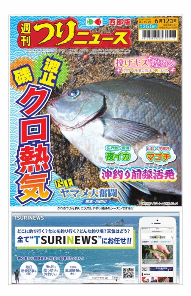 週刊つりニュース　西部版 2026年06月08日発売号 表紙