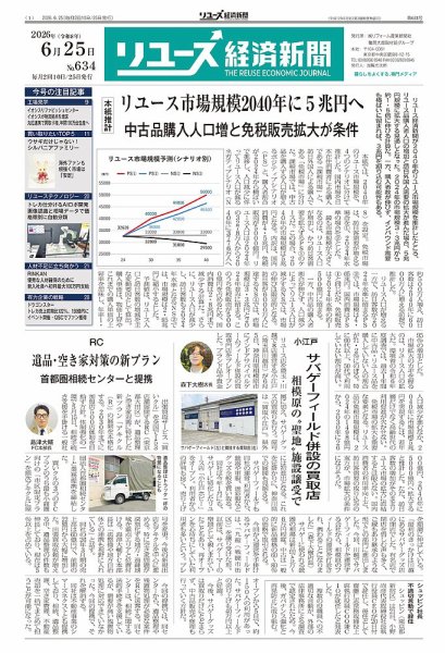 リユース経済新聞 2026年06月25日発売号 表紙