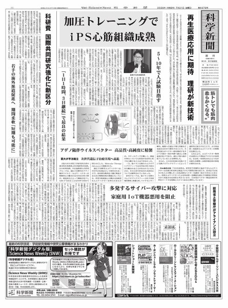 科学新聞 2026/7/31 (発売日2026年07月31日) 表紙