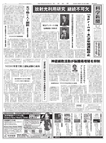 科学新聞 2026/9/18 (発売日2026年09月18日) 表紙