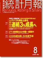 統計月報 2004年8月号  (発売日2004年07月06日) 表紙