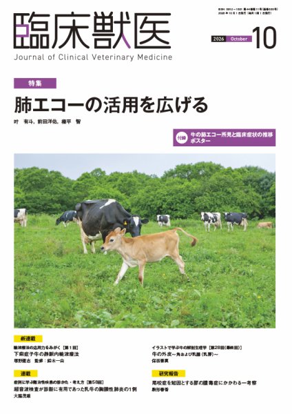 臨床獣医 2026年10月号 (発売日2026年10月01日) 表紙