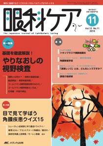 眼科ケア 11月号 (発売日2010年10月24日) 表紙