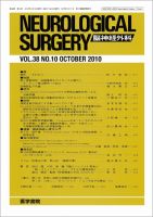 脳神経外科 Vol.38 No.10 表紙
