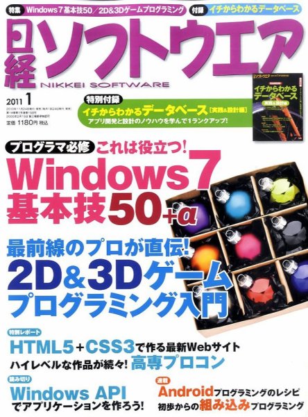 日経ソフトウエア 1月号 (発売日2010年11月24日) 表紙
