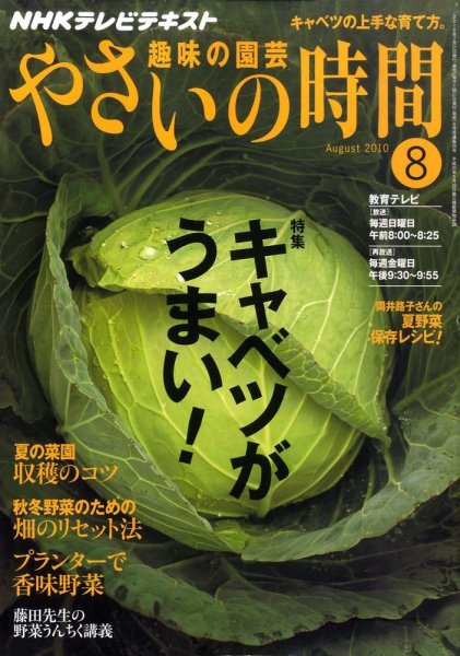 NHK 趣味の園芸 やさいの時間 8月号 (発売日2010年07月21日) 表紙