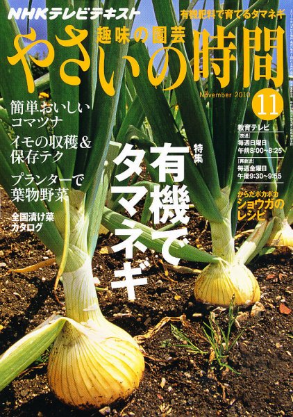 NHK 趣味の園芸 やさいの時間 11月号 (発売日2010年10月21日) 表紙