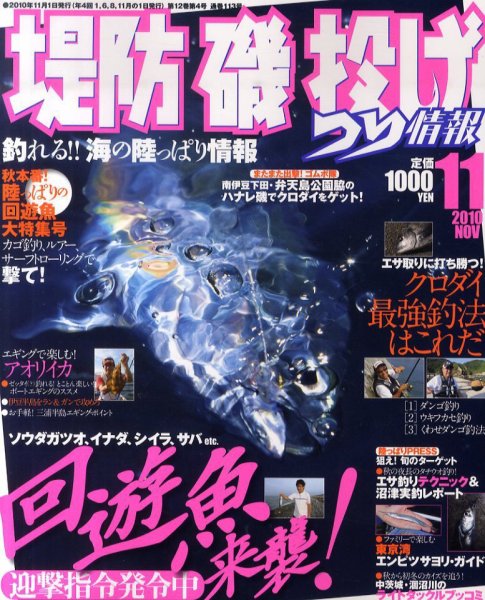 堤防・磯投げつり情報 11月号 (発売日2010年09月22日) 表紙
