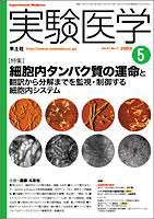 実験医学 5月号 Vol.21 No.7 (発売日2003年04月01日) 表紙