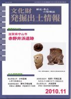 文化財発掘出土情報 11月号 表紙