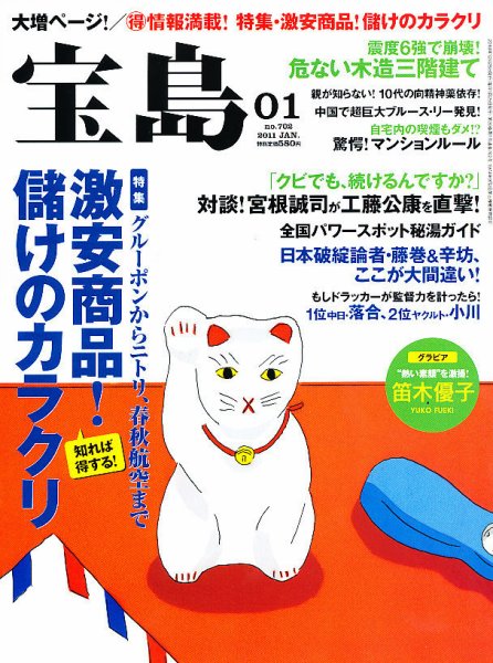 宝島 1月号 (発売日2010年11月25日) 表紙